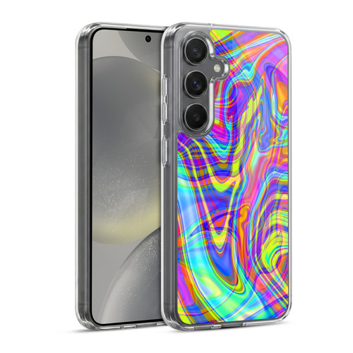 Suzan Lind Marble Illusion Rainbow Soft Gel Case for Samsung Galaxy S24 5G & MagSafe