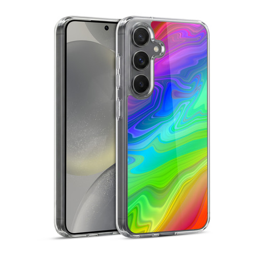 Suzan Lind Marble Rainbow Soft Gel Case for Samsung Galaxy S24 5G & MagSafe