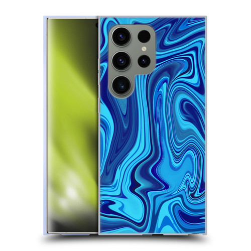 Suzan Lind Marble Blue Soft Gel Case for Samsung Galaxy S24 Ultra 5G
