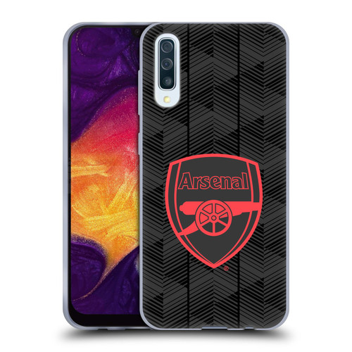 Arsenal FC Crest and Gunners Logo Black Soft Gel Case for Samsung Galaxy A50/A30s (2019)