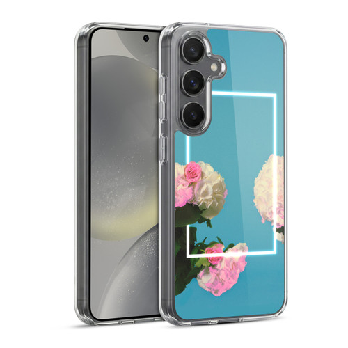 The 1975 Key Art Roses Blue Soft Gel Case for Samsung Galaxy S24 5G & MagSafe