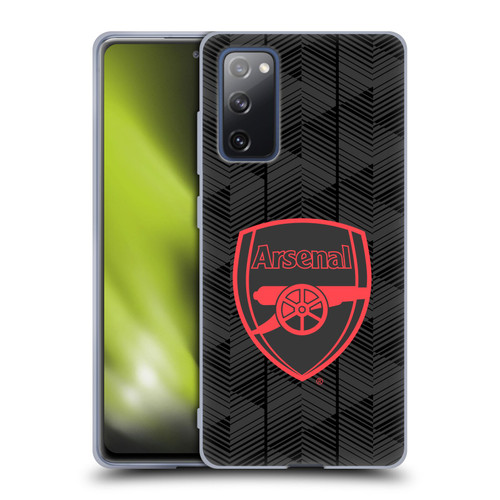 Arsenal FC Crest and Gunners Logo Black Soft Gel Case for Samsung Galaxy S20 FE / 5G
