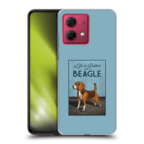 Lantern Press Dog Collection Beagle Soft Gel Case for Motorola Moto G84 5G