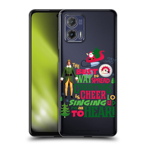 Elf Movie Graphics 1 Christmas Cheer Soft Gel Case for Motorola Moto G73 5G