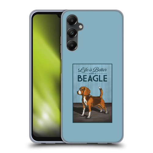 Lantern Press Dog Collection Beagle Soft Gel Case for Samsung Galaxy A05s