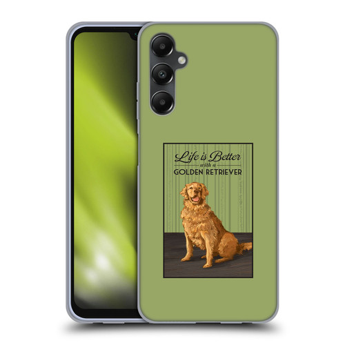 Lantern Press Dog Collection Life Is Better With A Golden Retriever Soft Gel Case for Samsung Galaxy A05s