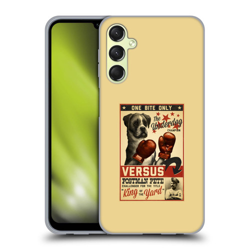 Lantern Press Dog Collection Versus Soft Gel Case for Samsung Galaxy A24 4G / M34 5G