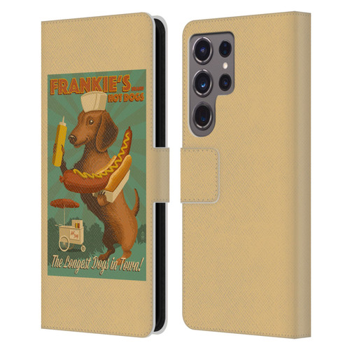 Lantern Press Dog Collection Frankie's Leather Book Wallet Case Cover For Samsung Galaxy S24 Ultra 5G