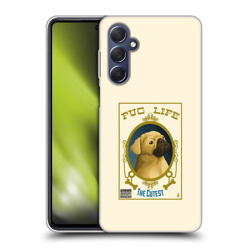 Lantern Press Dog Collection Pug Life Soft Gel Case for Samsung Galaxy M54 5G