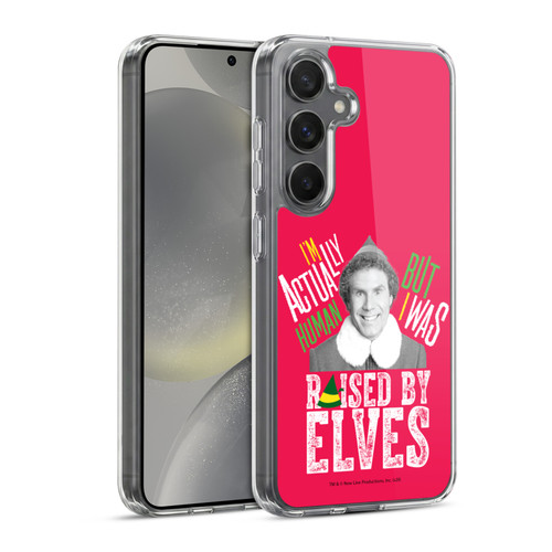 Elf Movie Graphics 1 Raised By Elves Soft Gel Case for Samsung Galaxy S24 5G & MagSafe