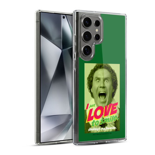 Elf Movie Graphics 1 I Love To Smile Soft Gel Case for Samsung Galaxy S24 Ultra 5G & MagSafe