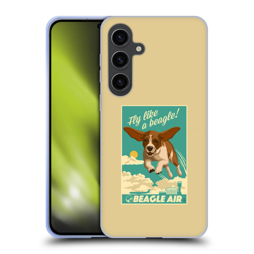 Lantern Press Dog Collection Fly Like A Beagle Soft Gel Case for Samsung Galaxy S24+ 5G