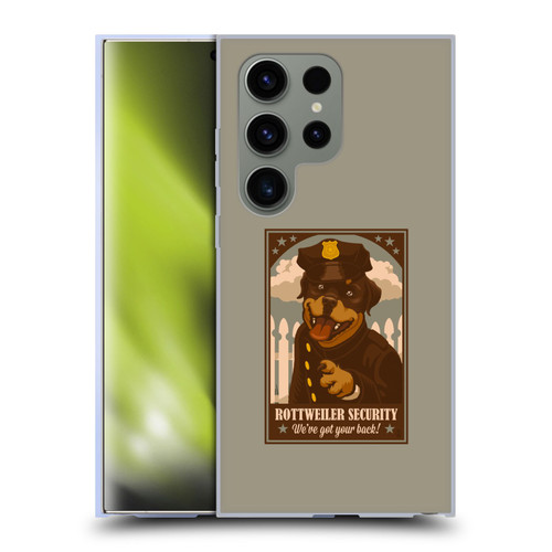 Lantern Press Dog Collection Rottweiller Security Soft Gel Case for Samsung Galaxy S24 Ultra 5G