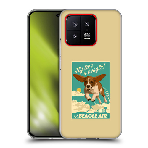 Lantern Press Dog Collection Fly Like A Beagle Soft Gel Case for Xiaomi 13 5G