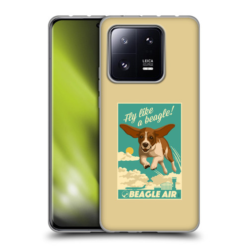 Lantern Press Dog Collection Fly Like A Beagle Soft Gel Case for Xiaomi 13 Pro 5G