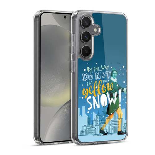 Elf Movie Graphics 2 Yellow Snow Soft Gel Case for Samsung Galaxy S24 5G & MagSafe