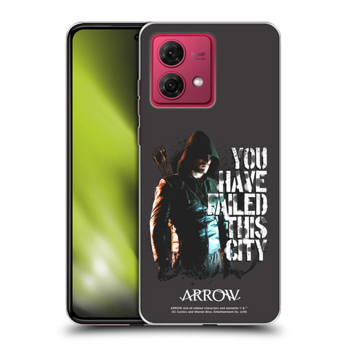 Arrow TV Series Graphics You Have Failed This City Soft Gel Case for Motorola Moto G84 5G