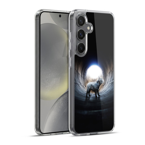 Klaudia Senator French Bulldog Lost Soft Gel Case for Samsung Galaxy S24+ 5G & MagSafe