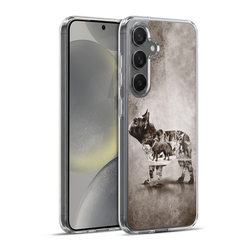Klaudia Senator French Bulldog Vintage Soft Gel Case for Samsung Galaxy S24+ 5G & MagSafe