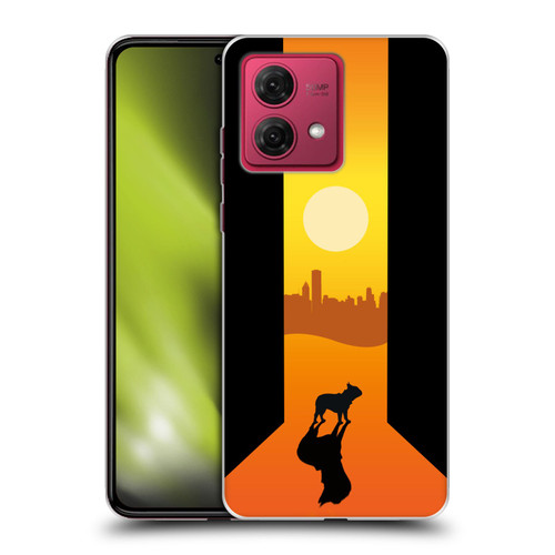 Klaudia Senator French Bulldog 2 Shadow At Sunset Soft Gel Case for Motorola Moto G84 5G