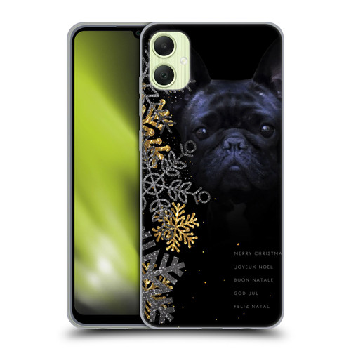 Klaudia Senator French Bulldog 2 Snow Flakes Soft Gel Case for Samsung Galaxy A05