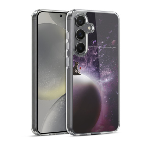 Klaudia Senator French Bulldog 2 In The Galaxy Soft Gel Case for Samsung Galaxy S24 5G & MagSafe