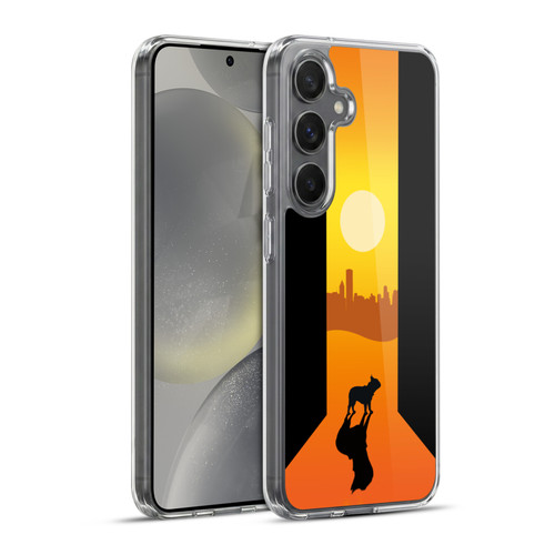 Klaudia Senator French Bulldog 2 Shadow At Sunset Soft Gel Case for Samsung Galaxy S24+ 5G & MagSafe