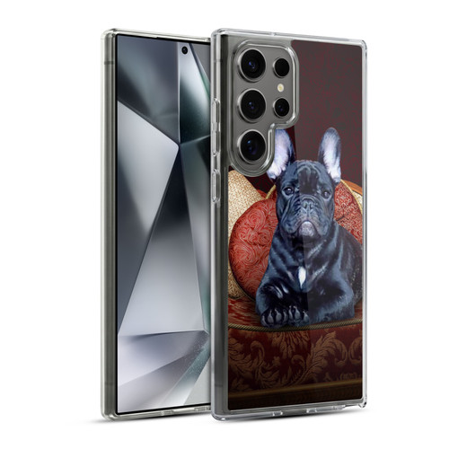 Klaudia Senator French Bulldog 2 Classic Couch Soft Gel Case for Samsung Galaxy S24 Ultra 5G & MagSafe