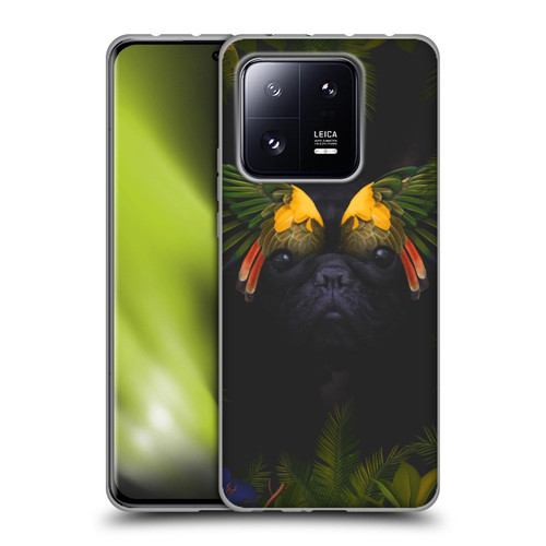 Klaudia Senator French Bulldog 2 Bird Feathers Soft Gel Case for Xiaomi 13 Pro 5G