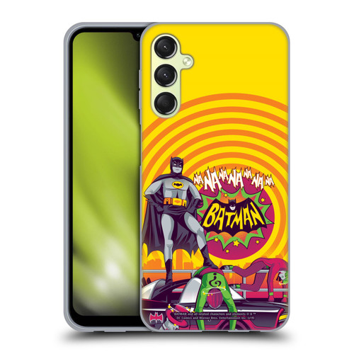Batman TV Series Graphics Na Na Na Na Soft Gel Case for Samsung Galaxy A24 4G / Galaxy M34 5G