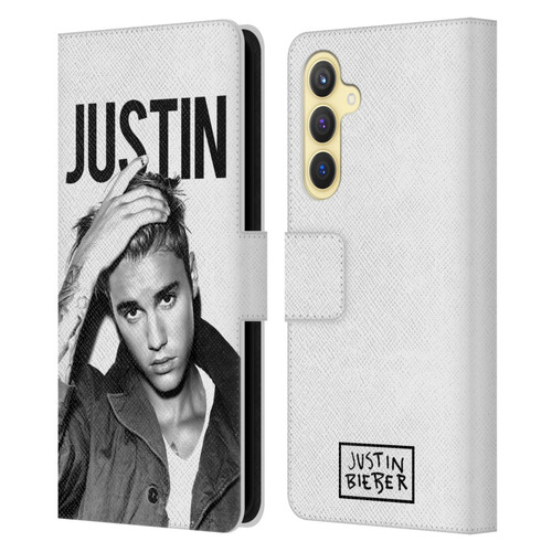 Justin Bieber Purpose Calendar Black And White Leather Book Wallet Case Cover For Samsung Galaxy S23 FE 5G