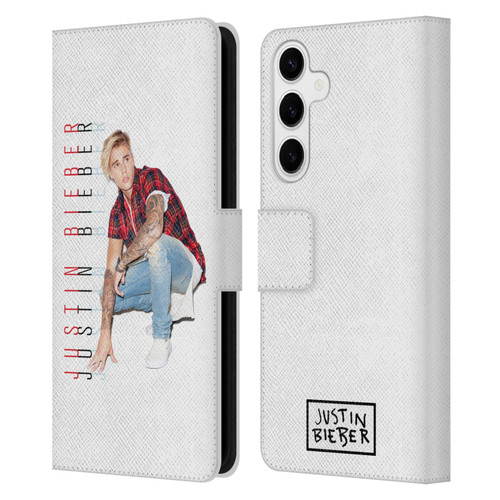 Justin Bieber Purpose Calendar Photo And Text Leather Book Wallet Case Cover For Samsung Galaxy S24+ 5G