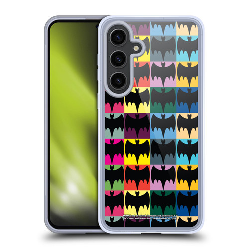 Batman TV Series Logos Patterns Soft Gel Case for Samsung Galaxy S24+ 5G