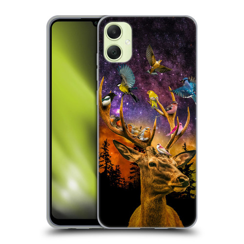 Dave Loblaw Animals Deer and Birds Soft Gel Case for Samsung Galaxy A05