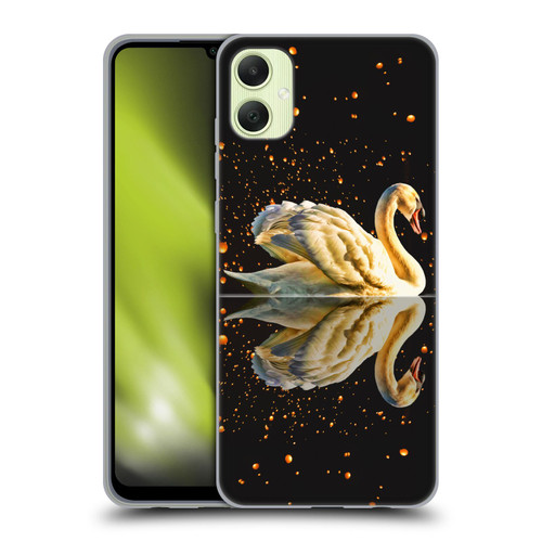 Dave Loblaw Animals Swan Lake Reflections Soft Gel Case for Samsung Galaxy A05