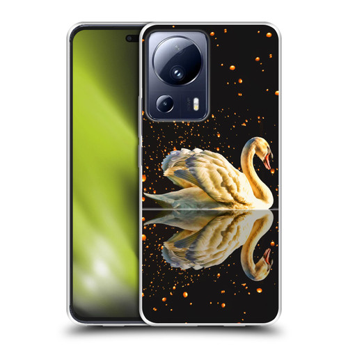 Dave Loblaw Animals Swan Lake Reflections Soft Gel Case for Xiaomi 13 Lite 5G