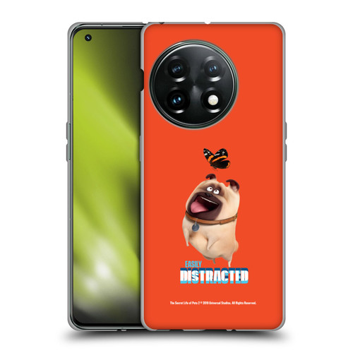 The Secret Life of Pets 2 II For Pet's Sake Mel Pug Dog Butterfly Soft Gel Case for OnePlus 11 5G