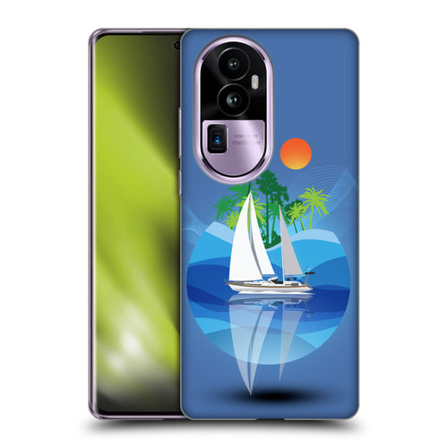 Dave Loblaw Contemporary Art Tropical Waters Soft Gel Case for OPPO Reno10 Pro+