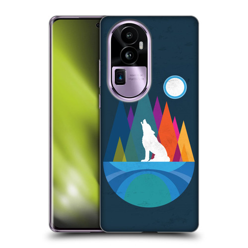 Dave Loblaw Contemporary Art Wolf Mountain With Texture Soft Gel Case for OPPO Reno10 Pro+