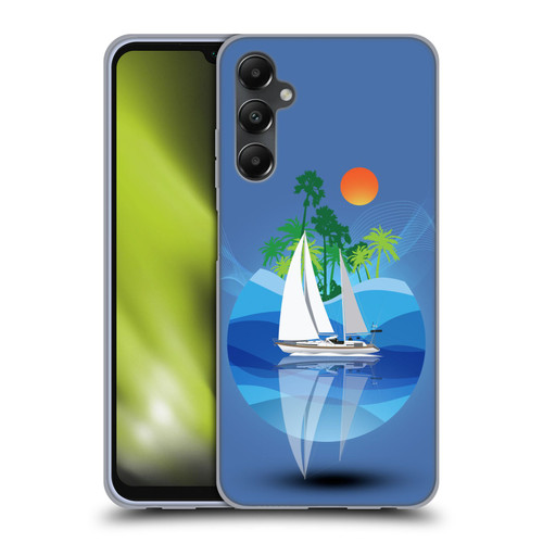 Dave Loblaw Contemporary Art Tropical Waters Soft Gel Case for Samsung Galaxy A05s