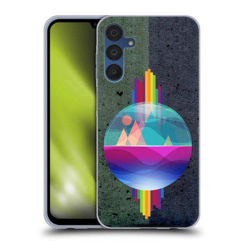 Dave Loblaw Contemporary Art Mountains Under The Dome Soft Gel Case for Samsung Galaxy A15