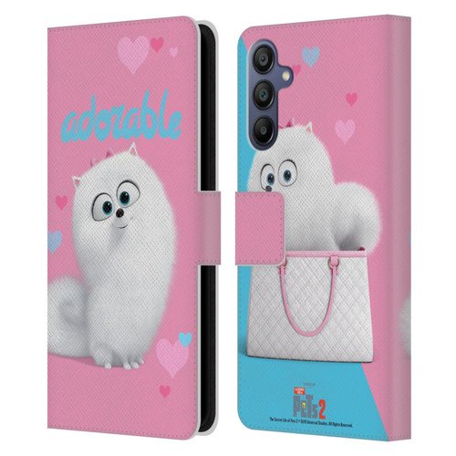 The Secret Life of Pets 2 II For Pet's Sake Gidget Pomeranian Dog Leather Book Wallet Case Cover For Samsung Galaxy A15