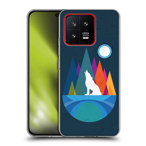 Dave Loblaw Contemporary Art Wolf Mountain With Texture Soft Gel Case for Xiaomi 13 5G