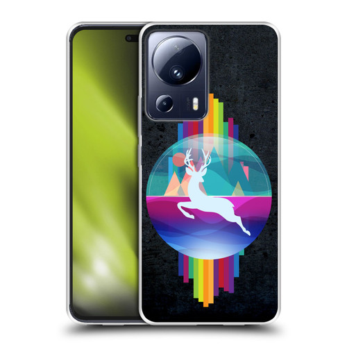 Dave Loblaw Contemporary Art Deer In Dome Soft Gel Case for Xiaomi 13 Lite 5G