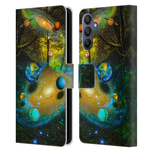 Dave Loblaw Sci-Fi And Surreal Universal Forest Leather Book Wallet Case Cover For Samsung Galaxy A15