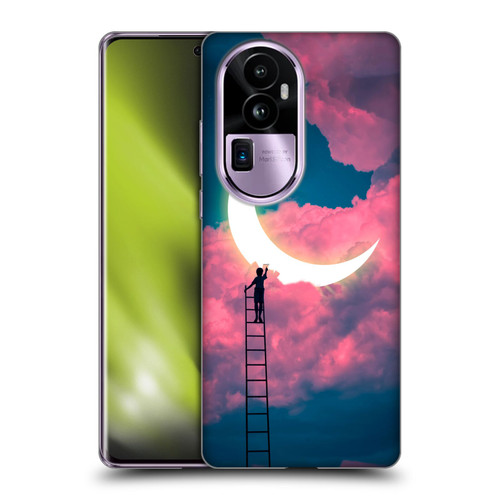 Dave Loblaw Sci-Fi And Surreal Boy Painting Moon Clouds Soft Gel Case for OPPO Reno10 Pro+