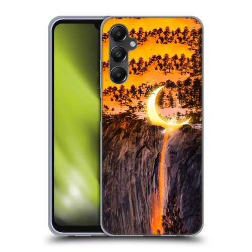 Dave Loblaw Sci-Fi And Surreal Fire Canyon Moon Soft Gel Case for Samsung Galaxy A05s