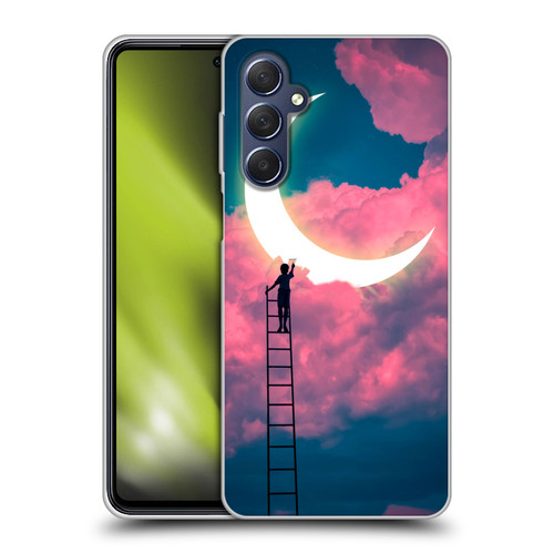 Dave Loblaw Sci-Fi And Surreal Boy Painting Moon Clouds Soft Gel Case for Samsung Galaxy M54 5G