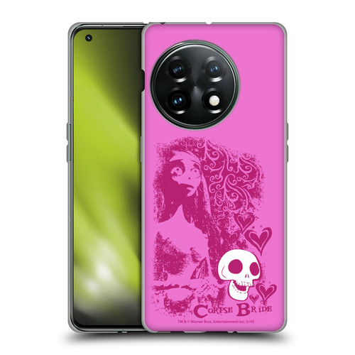 Corpse Bride Key Art Pink Distressed Look Soft Gel Case for OnePlus 11 5G