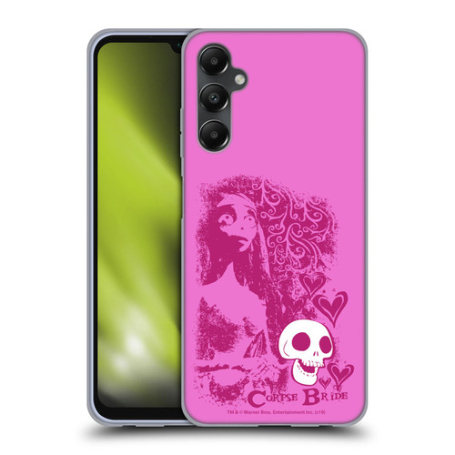Corpse Bride Key Art Pink Distressed Look Soft Gel Case for Samsung Galaxy A05s
